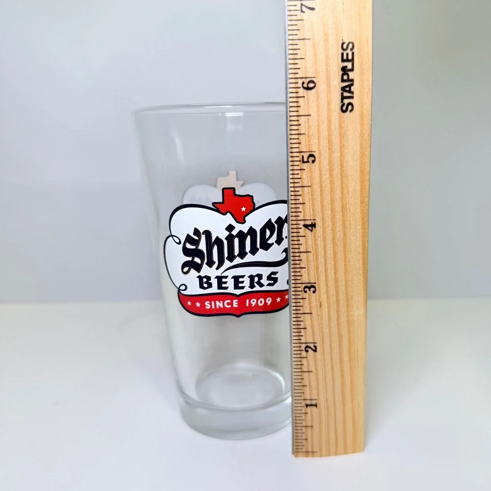 Shiner Beers Pint Glass Texas Spoetzl Brewery Logo Since 1909 Clear Pub Glass